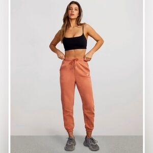 Storia Orange Brown Rust Colored Sweatpants Joggers
